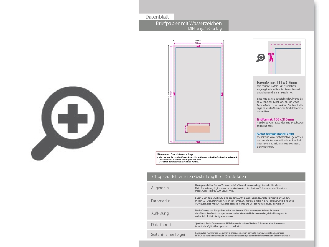 Product Bild briefpapier_din_lang__4_0_farbig__(vorderseite__farbig___r__ckseite__unbedruckt)__bankpostpapier_mit_wasserzeichen