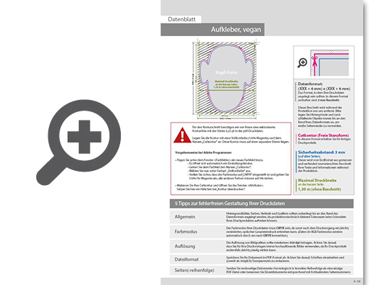 Product Bild vegane_wiederabl__sbare_klebefolie_in_kopf-form_konturgeschnitten___einseitig_4_0-farbig_bedruckt