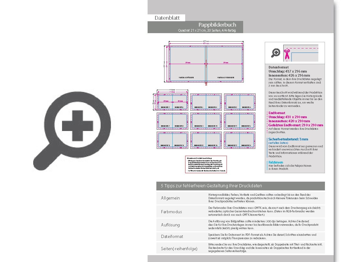 Product Bild pappbilderbuch_mit_lay-flat-bindung__quadrat_21_x_21_cm__20_seiten__4_4-farbig_beidseitig_bedruckt